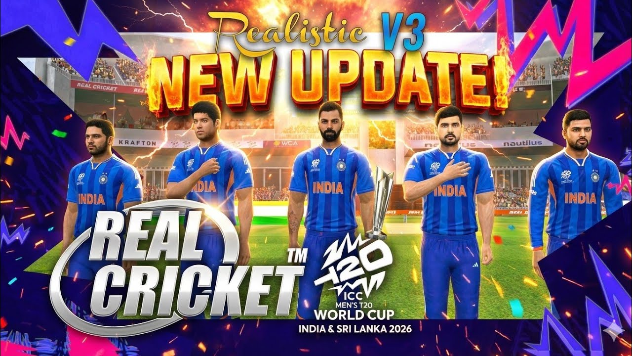 Обновление Real Cricket Realistic V3 | Специальный выпуск к Чемпионату мира по крикету T20 2026