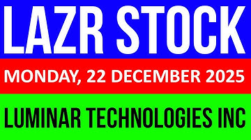 LAZR Stock - Luminar Technologies Inc Stock Company Information