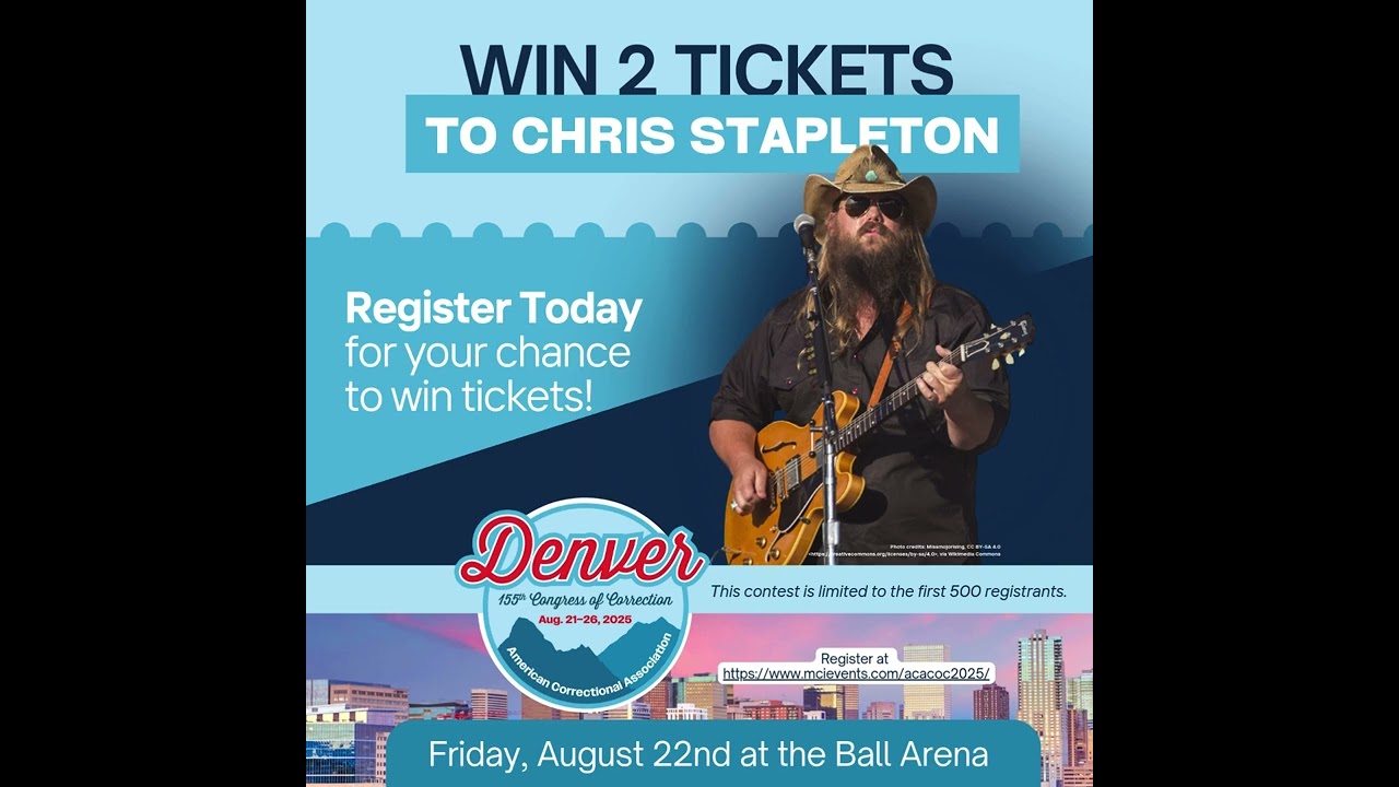 Chris Stapleton Tickets for the 155th Congress of Correction