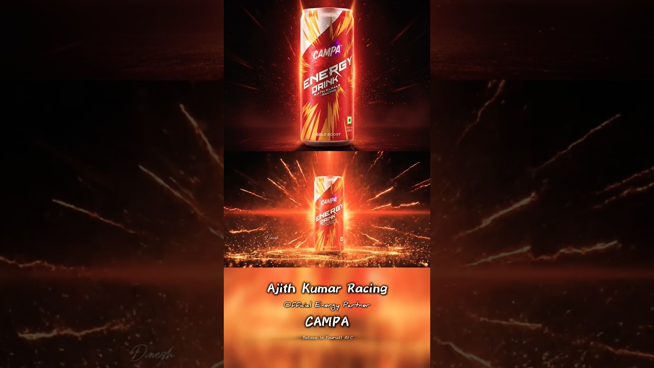 Рекламный ролик Campa, официальный энергетический партнер команды Ajith Kumar Racing 
