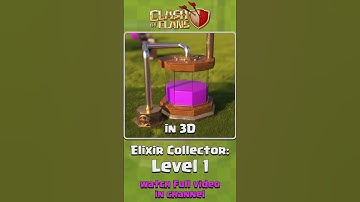 Clash of Сlans in 3D / Elixir Collector. Watch Full video in channel #clashofclans