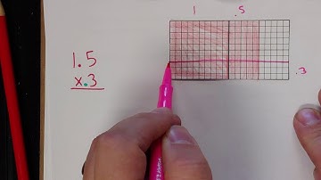 Multiplying whole number with decimals by decimal using hundredths grid