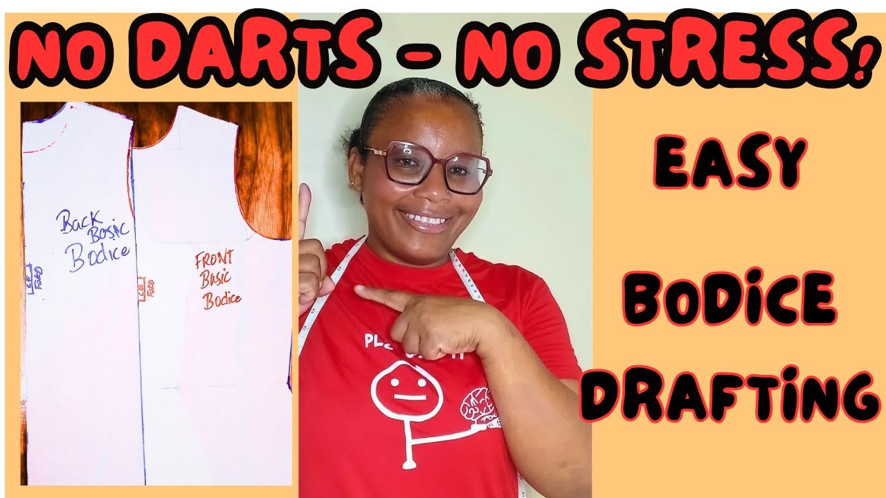 Easiest Way to Draft a Dartless Bodice Pattern – Step-by-Step for Beginners!