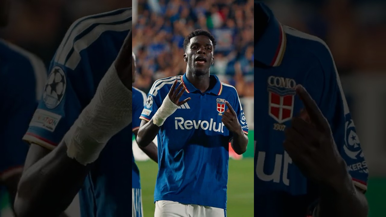 Nico Paz 🇦🇷 to Assane Diao 🇸🇳 = Goal 💙 #Como1907 #UCL