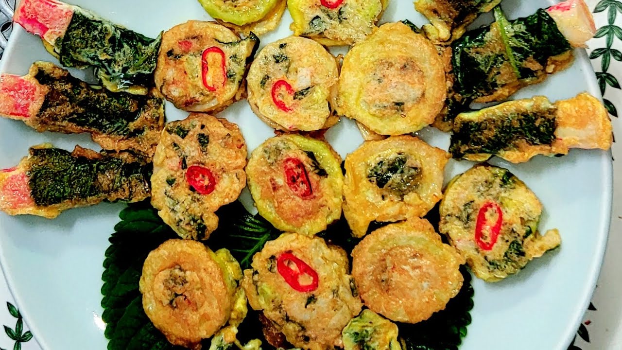 맛살 깻잎전 korean food Jeon#명절 전 부치기# 색다른 호박전 - YouTube