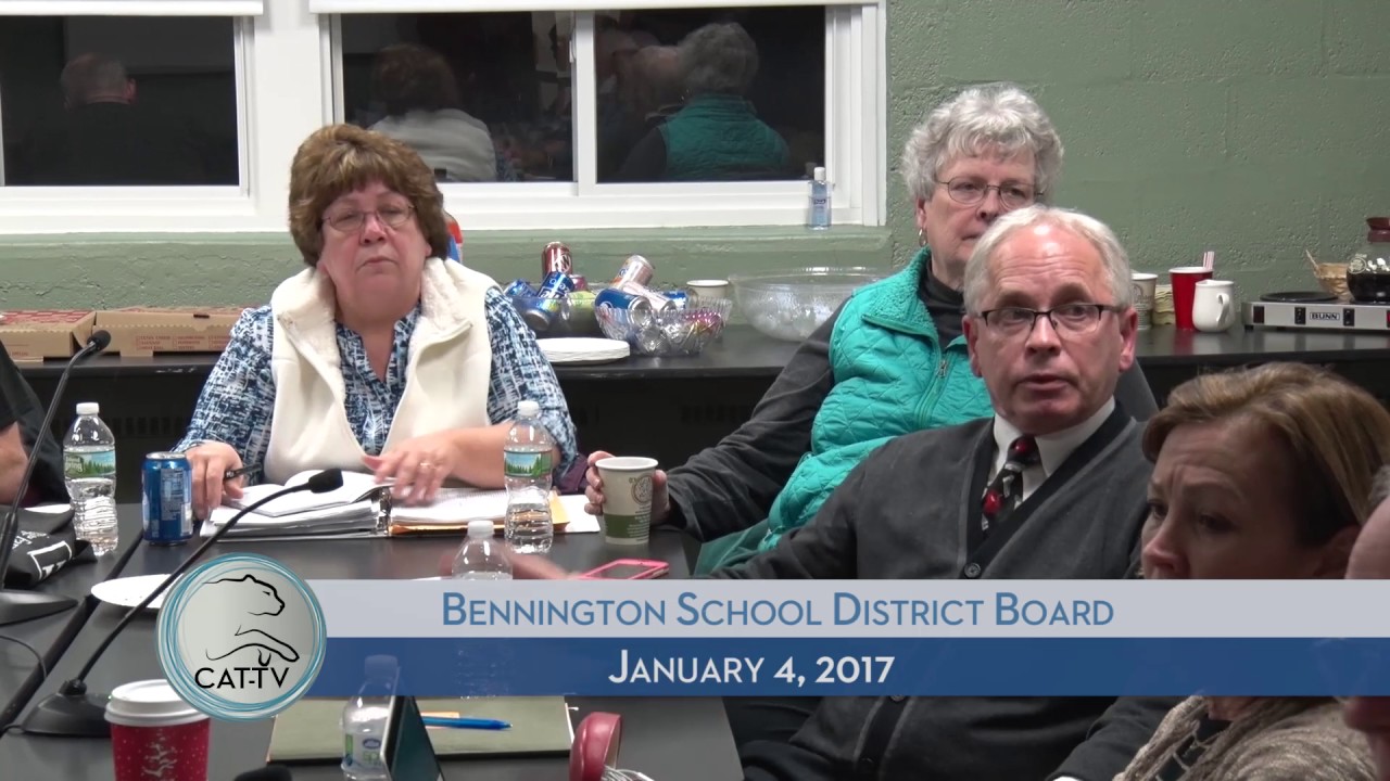 Bennington School District Board 1/4/17 YouTube