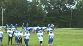 John Byargeon Harriman Middle School Football Practice Pancake Block 1.AVI