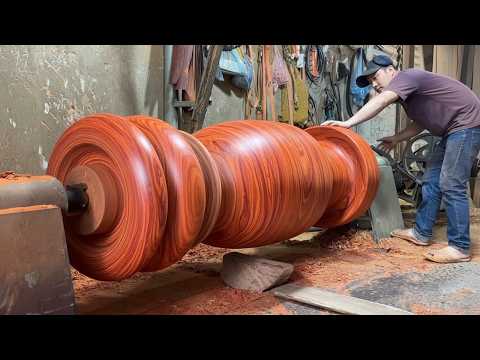 Rotten Log to Giant Redwood Vase – Epic Wood Transformation!