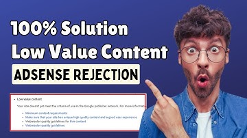 100% Solution of Low Value Content Adsense Rejection || How to Get Adsense Approval in 2023