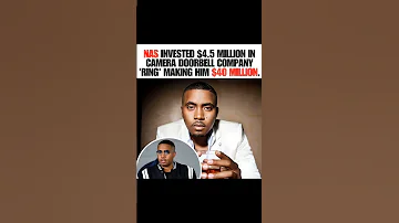 Rapper Nas Invested 4.5 million in Ring #nas #investing #ringdoorbell