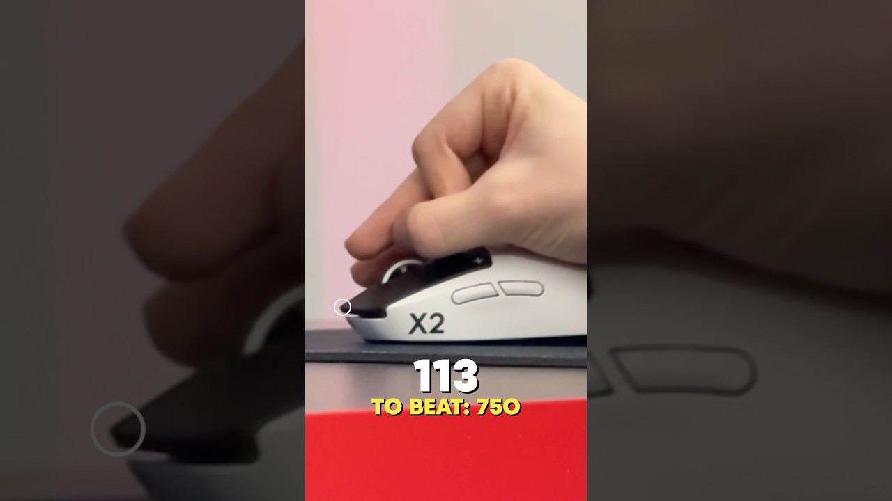 60 seconds to make history 👀 #worldrecord #esports #mouse #click 썸네일