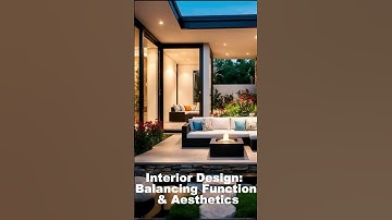 Interior Design: Balancing Function & Aesthetics #interiordesign #home #homedesign #architecture