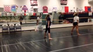 2015 cougarette tryout hip hop with counts