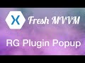 Rg.Plugins.Pop up With Fresh MVVM