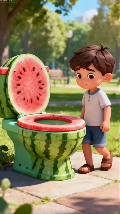Toilet Dari Buah! #shorts #animasi #kartun