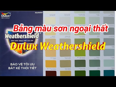 Bảng Màu Dulux Trong Nhà - Bảng màu sơn nước ngoại thất Dulux Weathershield #Shorts