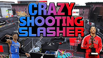CRAZY SHOOTING SLASHER BUILD! PLAY LIKE WESTBROOK AND PRIME ROSE!! NBA 2K18