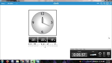 MyScada digital clock "scripted"