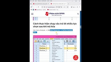 Cách khai báo mã hóa biến câu hỏi nhiều lựa chọn, nhiều câu trả lời với SPSS