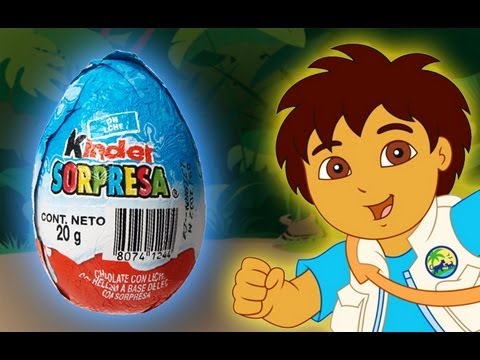 Go Diego Go! - Dora the Explorer  - Kinder Surprise Chocolate Egg Unboxing