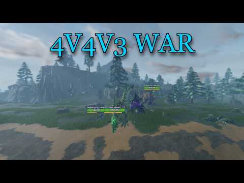 Roblox Dinosaur Simulator - INSANE 4V4V3 WAR!