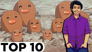 TOP 10 LEAST FAVORITE POKEMON! - AsaiNeroTran