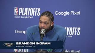 Brandon Ingram on tough loss | Pelicans-Thunder Game 1 Postgame | 2024 NBA Playoffs