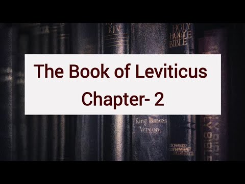 Holy Bible in Audio, Book of Leviticus, Chapter- 2 - YouTube