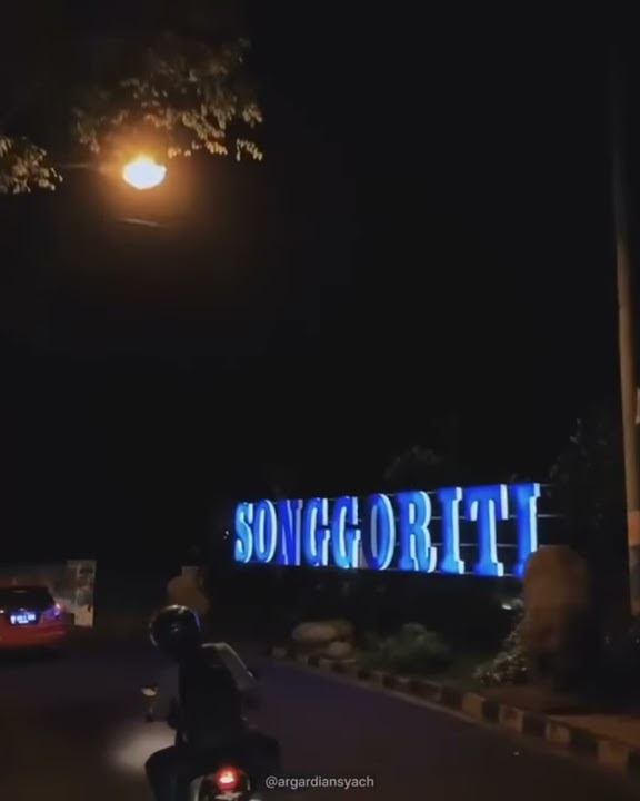 View kota batu ketika malam hari