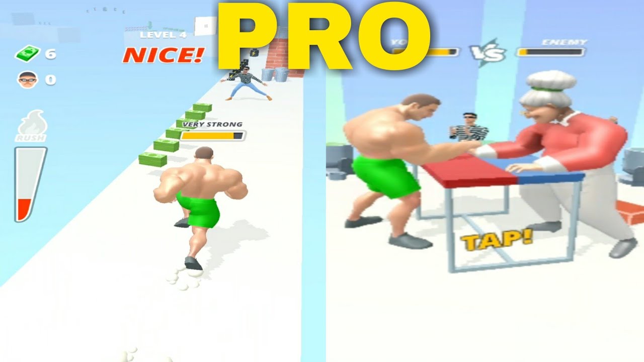 ⚡⚡Muscle Rush Trailer All Level Gameplay Android IOS New Game