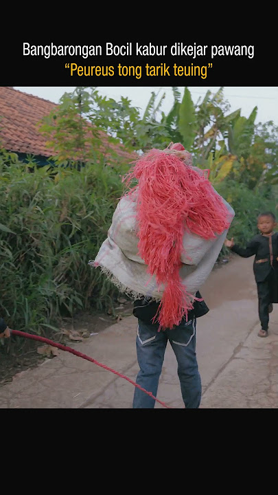 Bangbarongan bocil kabur dikejar pawang #bangbaronganbocil #reak #benjang #anakkampung