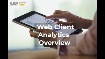 Web Client Analytics Overview - New Release