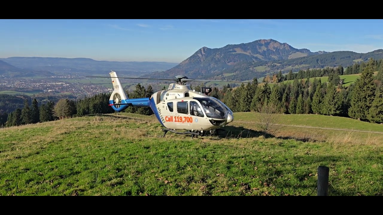 Polizeihubschrauber "Edelweiß" am Sonthofer Hof