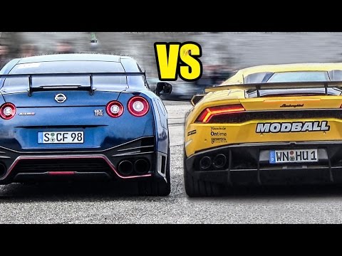 Lamborghini Huracán LP610-4 VS Nissan GT-R - SOUND BATTLE!????