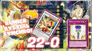 NEW BYSTIAL RUNICK SYNCHRO DECK IS UNDEFEATED IN MASTER DUEL! | Yu-Gi-Oh [Master Duel]