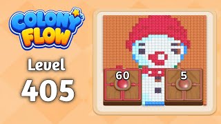 Colony Flow level 405 walkthrough solution gameplay 