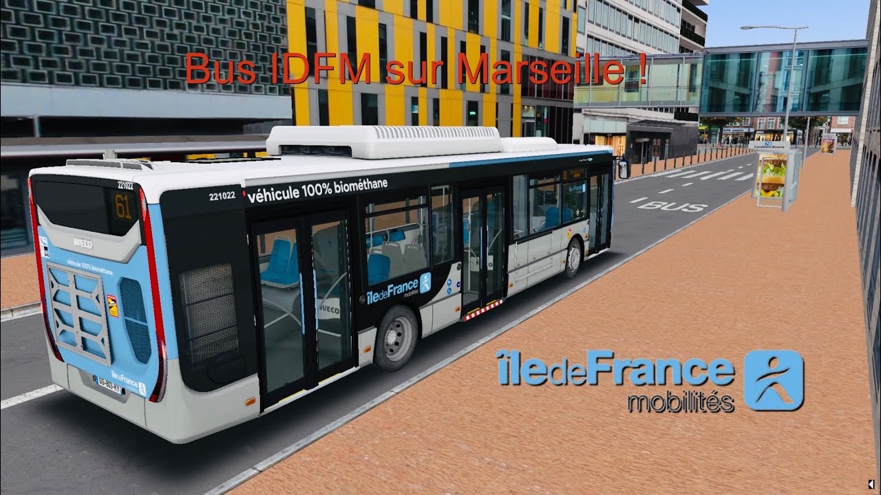 OMSI 2 - Un bus parisien à Marseille ! Iveco Urbanway GNV C9 IDFM - Service tendu !!