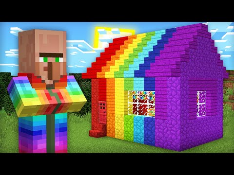 КАК ЖИВЁТ РАДУЖНЫЙ ЖИТЕЛЬ В МАЙНКРАФТ 100% ТРОЛЛИНГ ЛОВУШКА MINECRAFT КОМПОТ