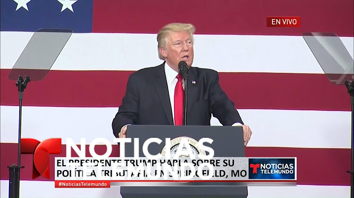 EN VIVO: Discurso del presidente Trump en Missouri sobre política tributaria | Noticiero | Telemundo
