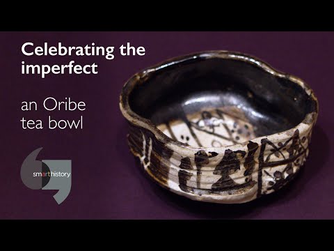 Celebrating the imperfect, an Oribe tea bowl