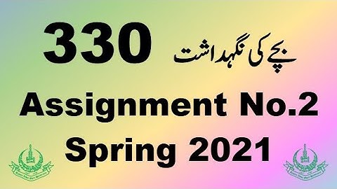 AIOU Code 330 Solved Assignment No.2 Spring 2021
