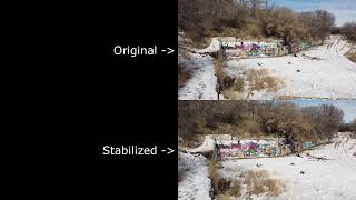 BTS at Hill Road Ruins & Shotcut Stabilizer Test - Mavic Mini Stuck Gimbal