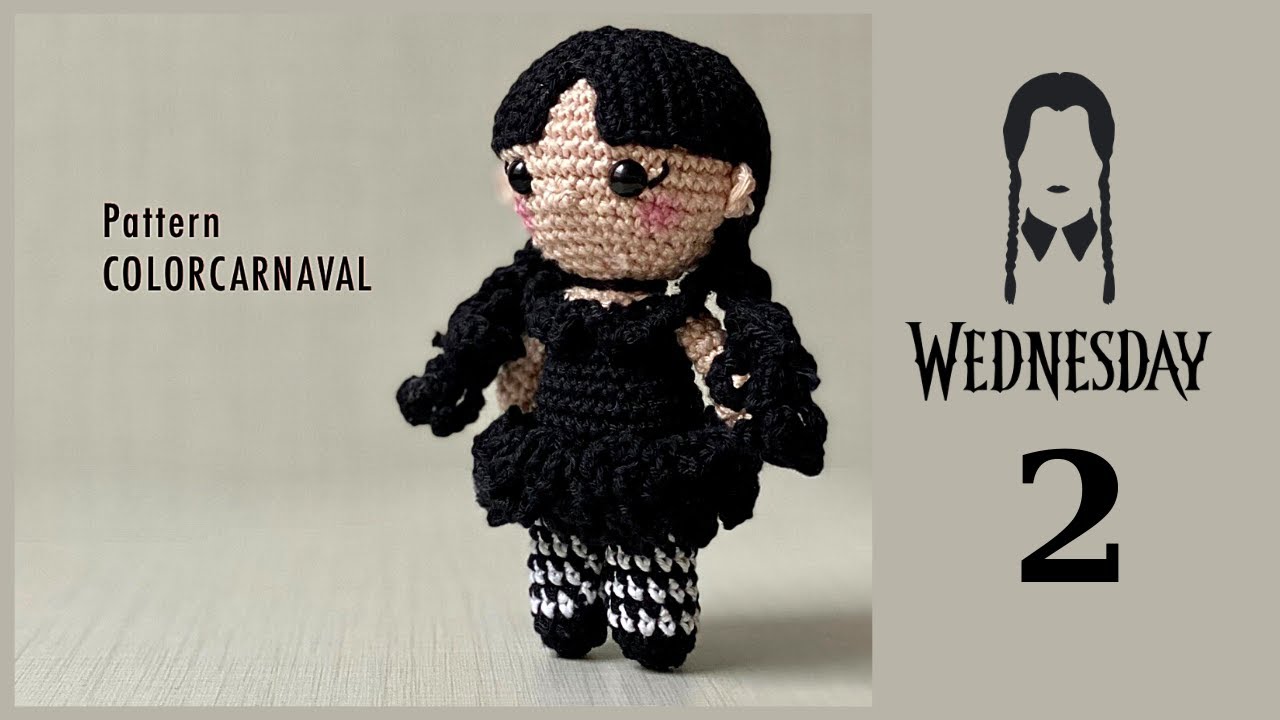 How to Crochet, Merlina Wednesday Addams