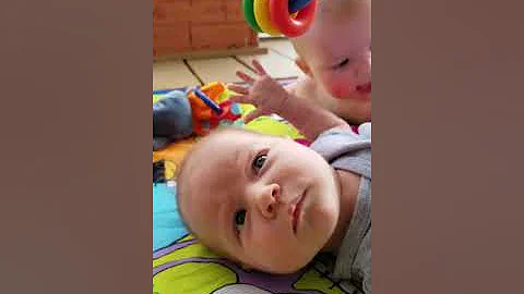 Daphne playing with her little cousin Julia for th...