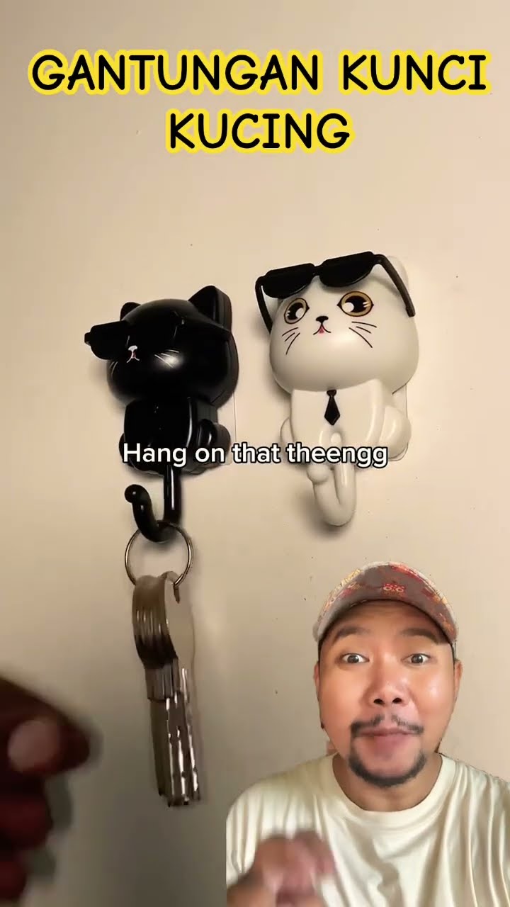 GANTUNGAN KUNCI KUCING BERKACAMATA!!!?? #cat #cute #love #drawing #art #keyholder