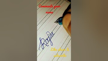 How to write stylish and cursive writing name Raju Debnath, with best handwriting, By Pinky Sharma..