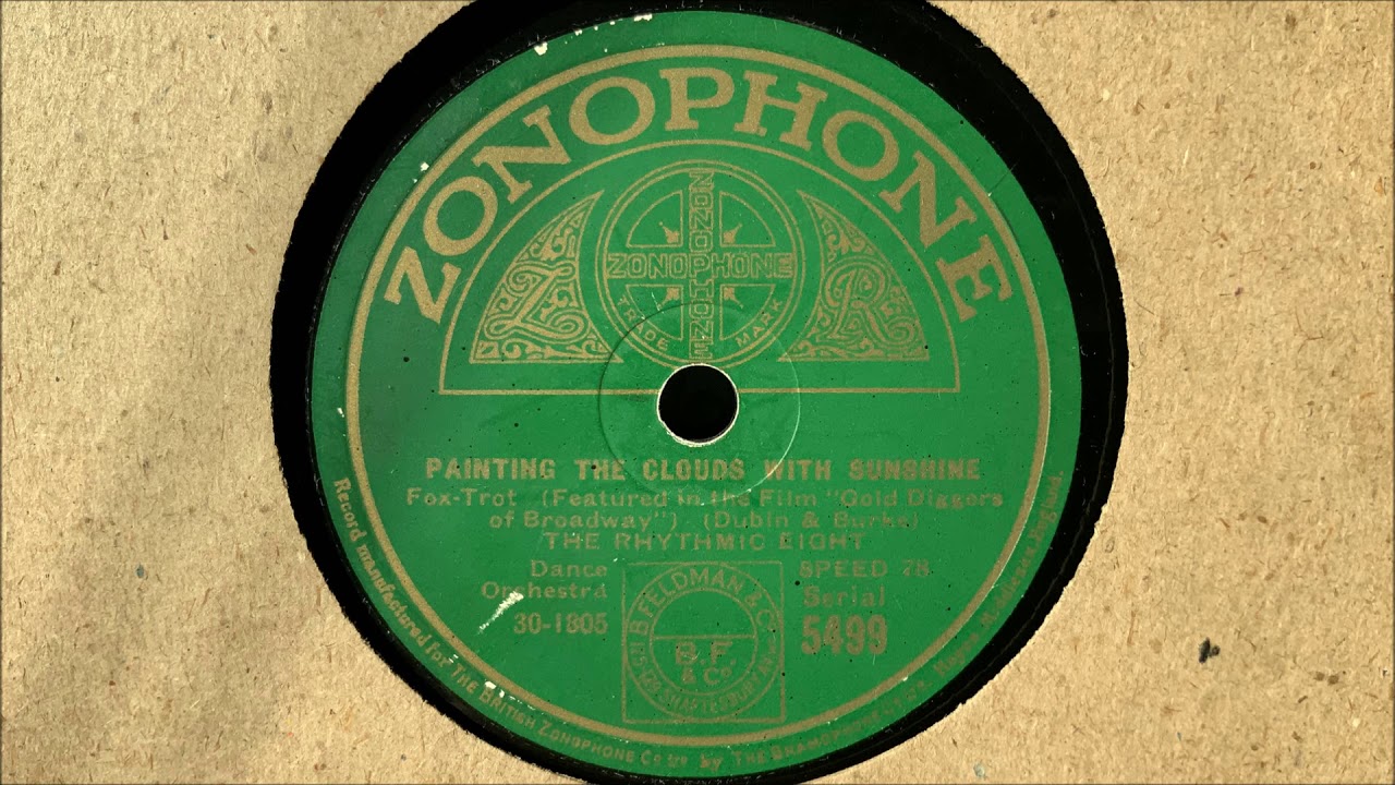 The Rhythmic Eight "Painting the Clouds with Sunshine" (1929) YouTube