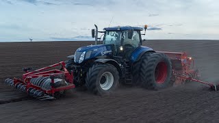 Seeding 2022 w/ New Holland T7 270 Blue Power & Kuhn Integra 4003