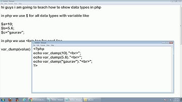 data types in php #5
