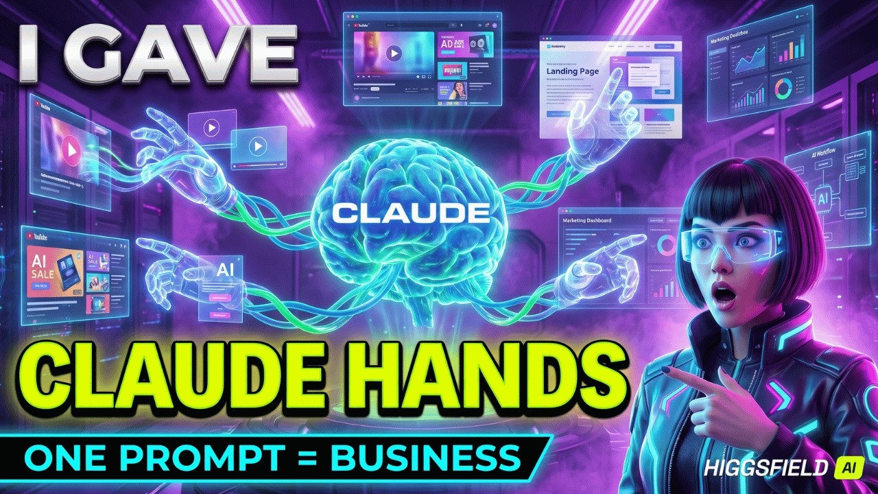 Claude MCP + Higgsfield MCP Is INSANE 🔥 One Prompt Creates an Entire Business
